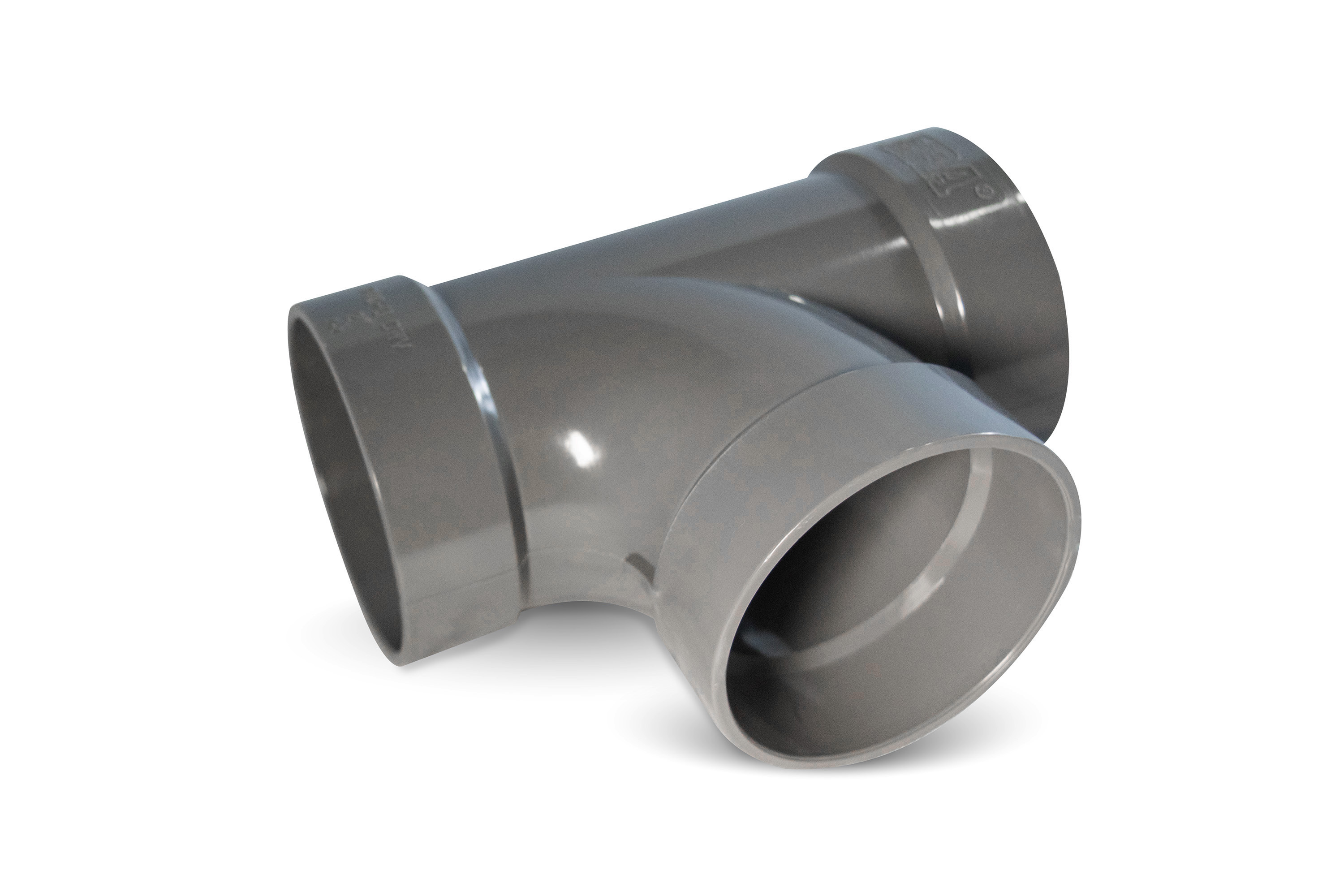 Codo X 45° PVC Drenaje Gris, Clase 125