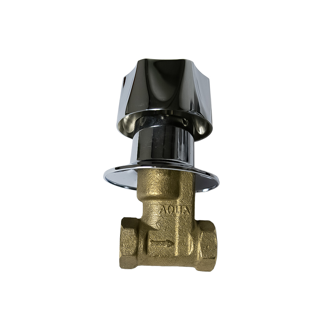 Llave P/ducha Cromada Br.. Cuello Corto 1/2", AQUA+