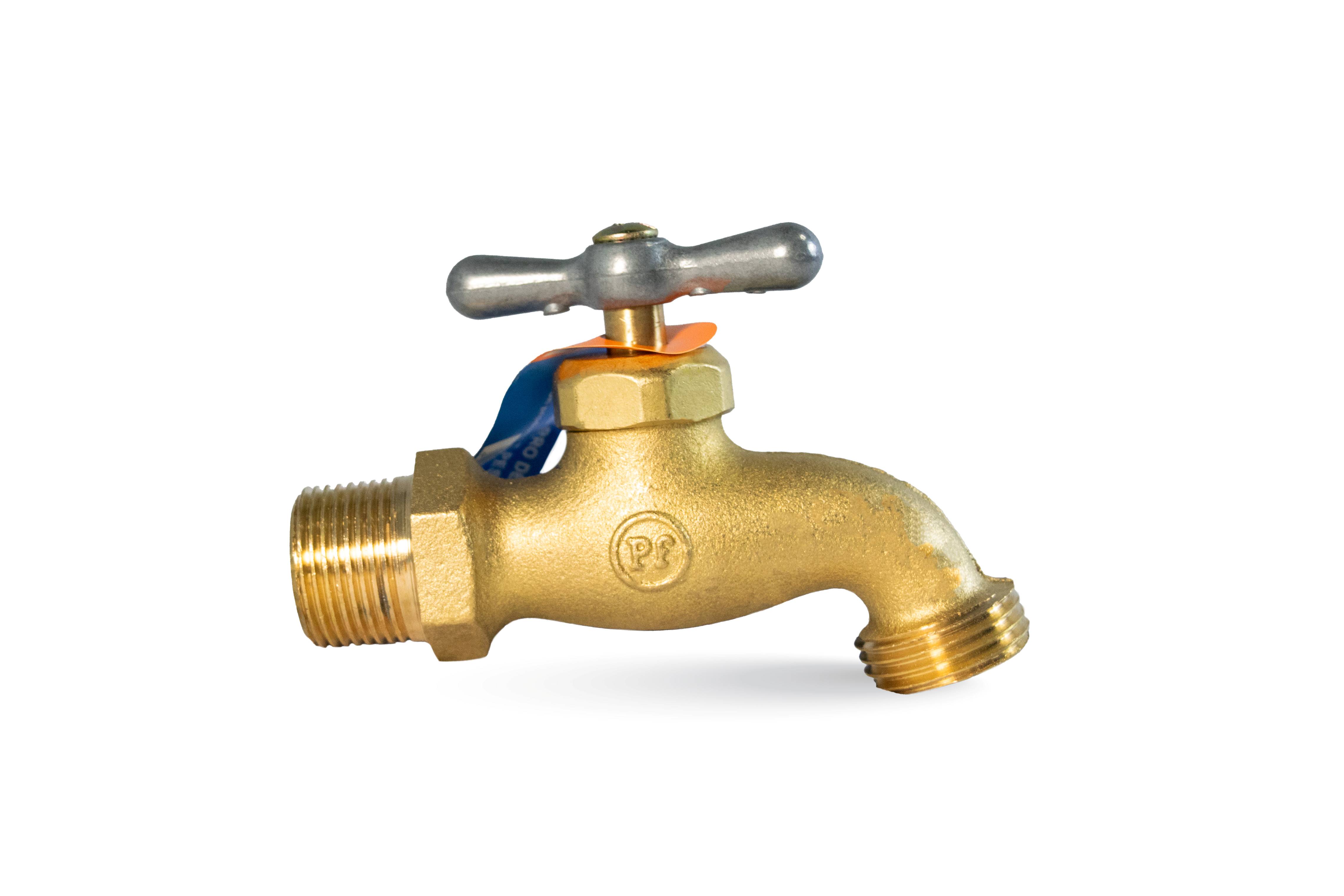 Llave de chorro bronce c/ rosca Pesado 3/4", AQUA+