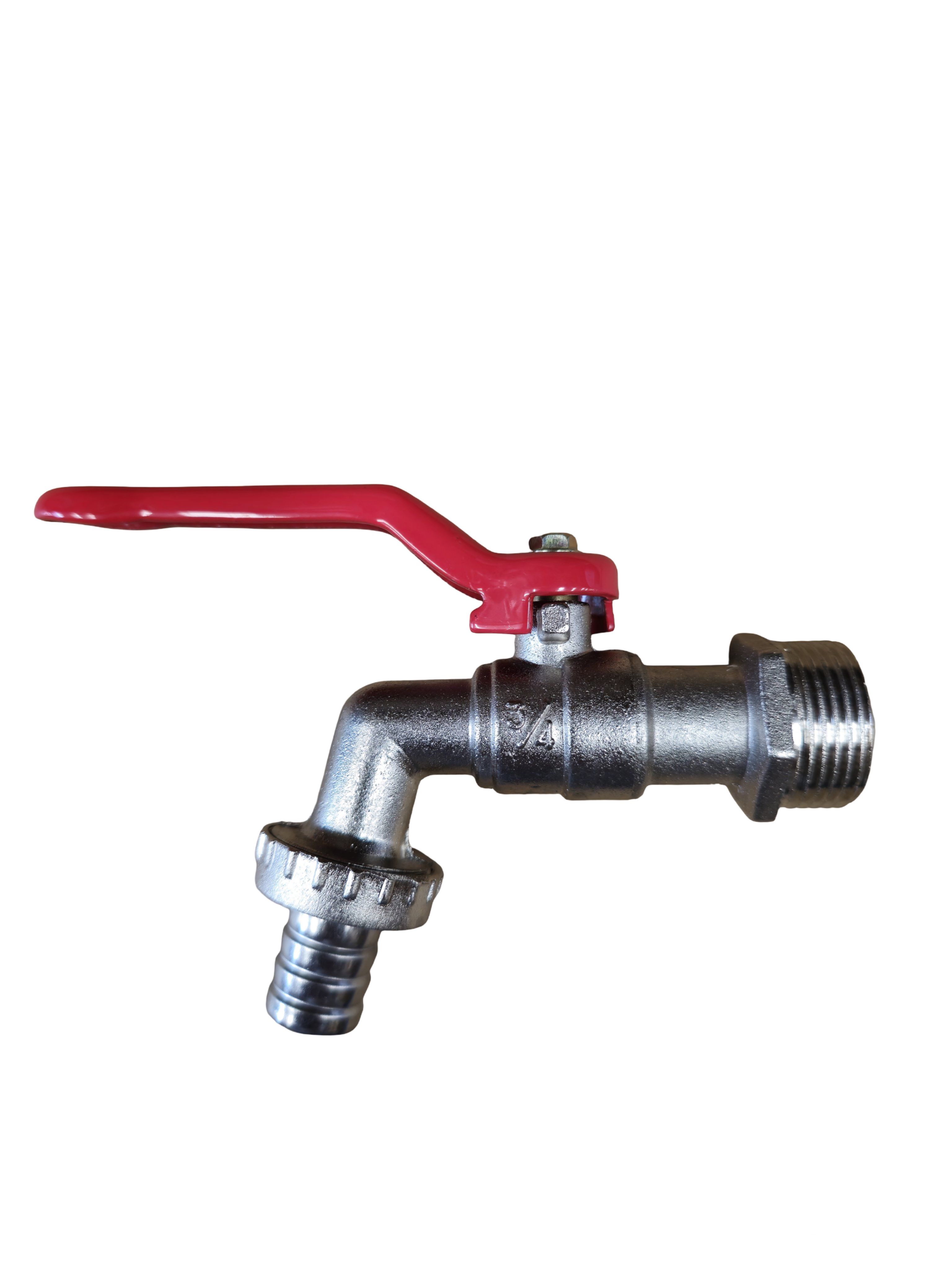 Llave de Chorro Bola Zinc c/palanca 3/4", AQUA+