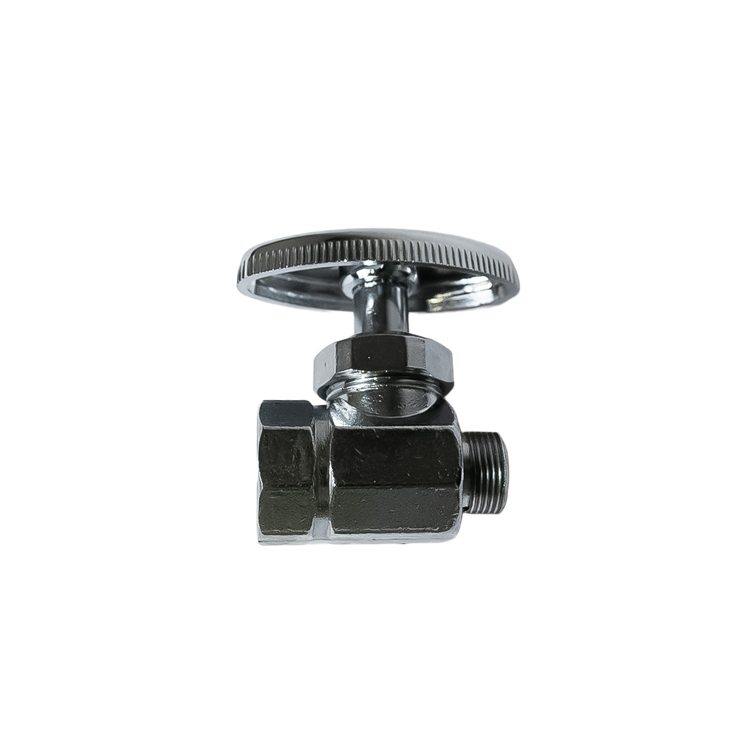 Contrallave Crom. Al piso  estandar Liviana 1/2" x 3/8"