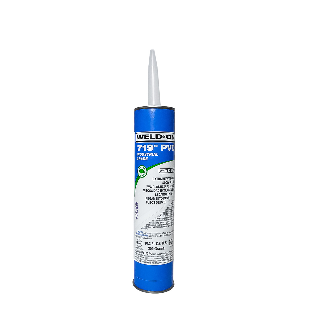 Pegamento PVC Weld On, para pega de Silletas Yee y Tee, 300 gramos