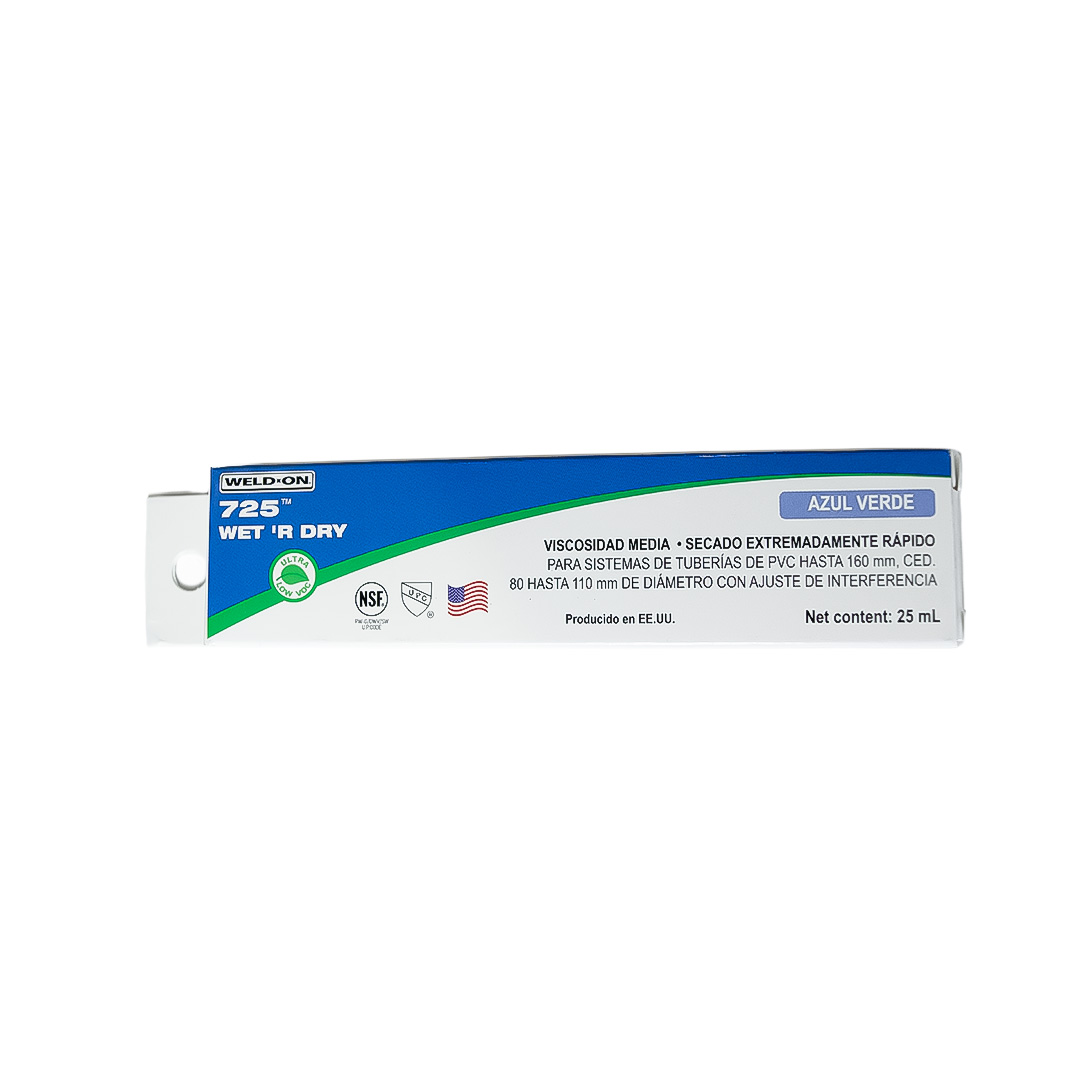 Pegamento PVC Weld On, Wet Dry (pega en seco y en mojado) Pomo  25ml