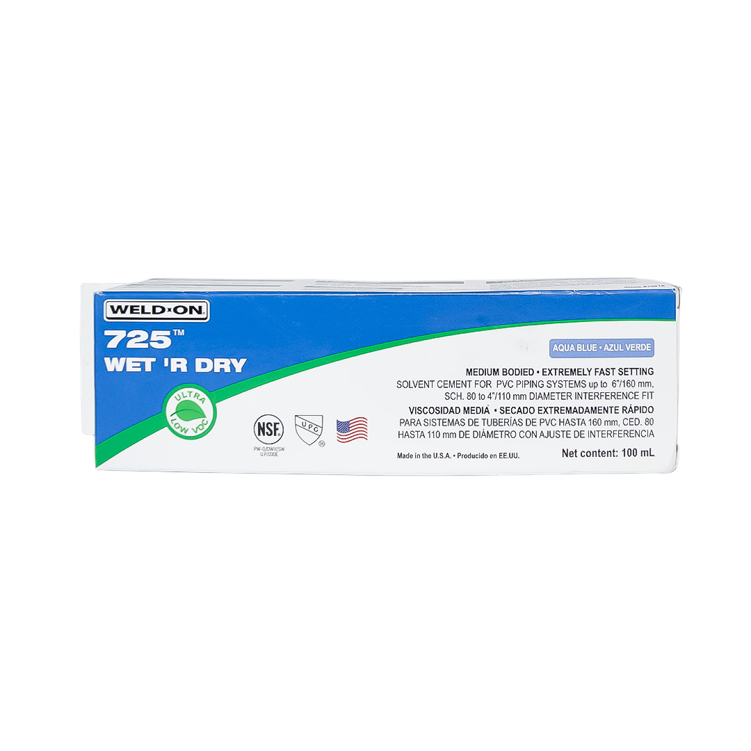 Pegamento PVC Weld On, Wet Dry (pega en seco y en mojado) Pomo  100 ml