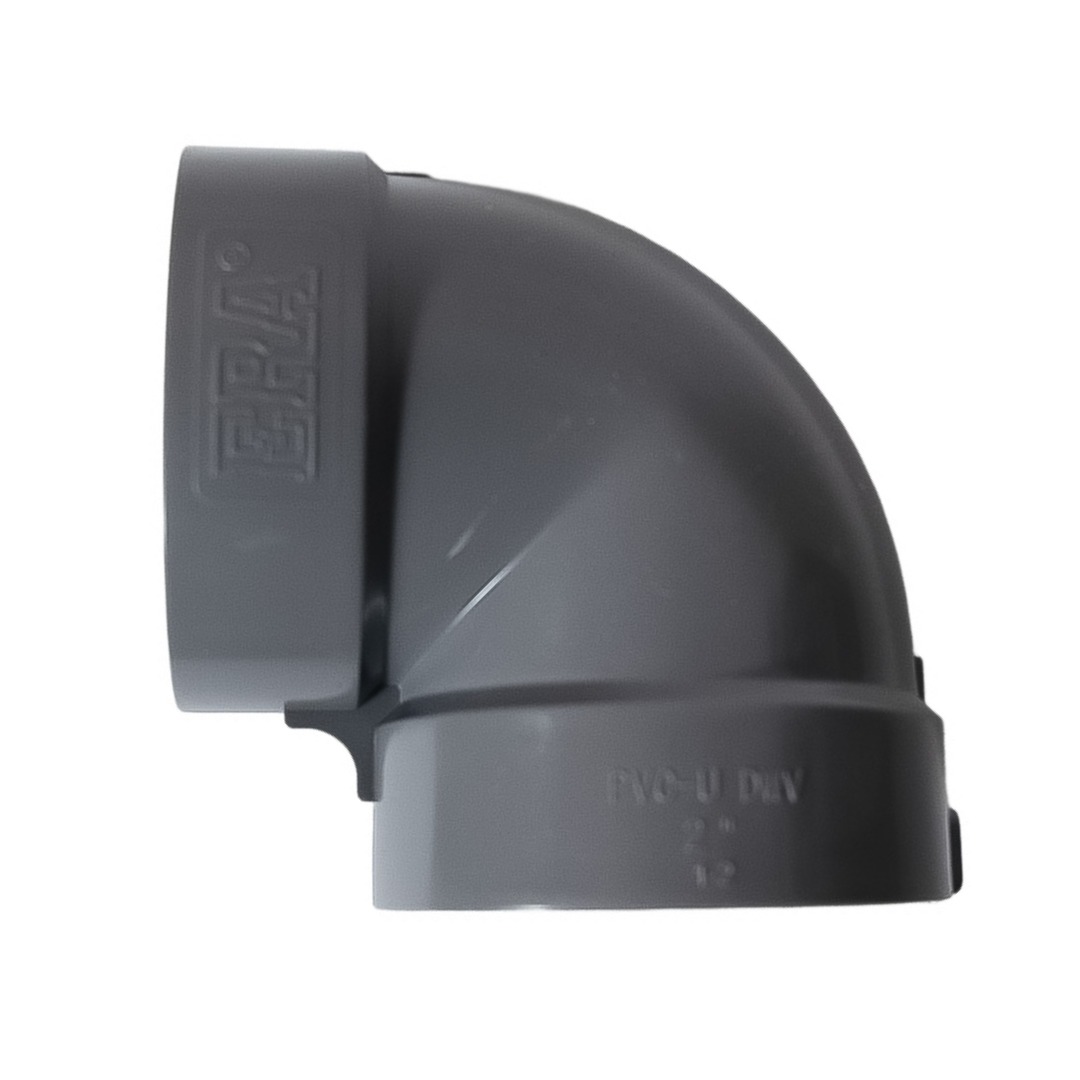 Codo X 45° PVC Drenaje Blanco, Clase 125