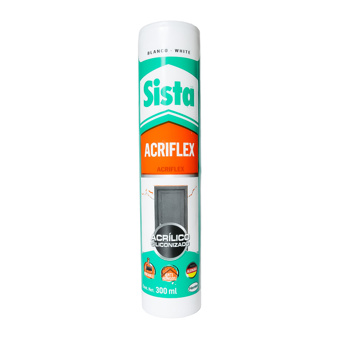 Sista Silicon Acrilico Acriflex Cartucho 300 ml
