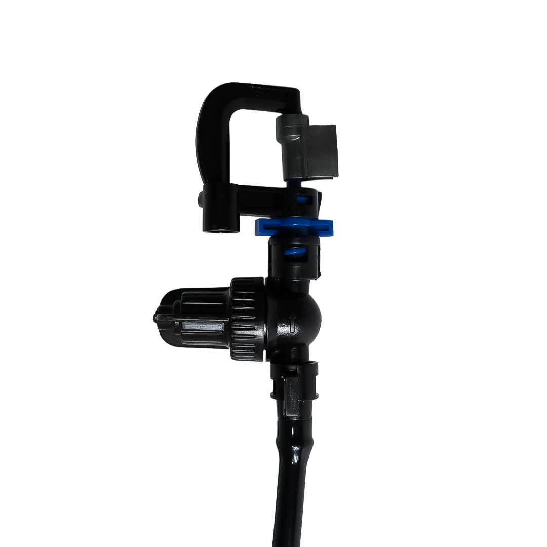 MicroAspersor Aquatuff AQ-210 Inverted, Boquilla Azul 1.4 mm., 4x7" mm, 200cm. PVC Micro Tubin, Pin Conector, LPD, Estab