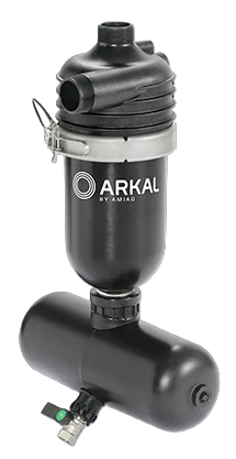 Separador 4" X 2" para arena de 6" AKF de poliducto de 2", 100 HYD de 12V, 8MM, TEFEN Y BERMAD