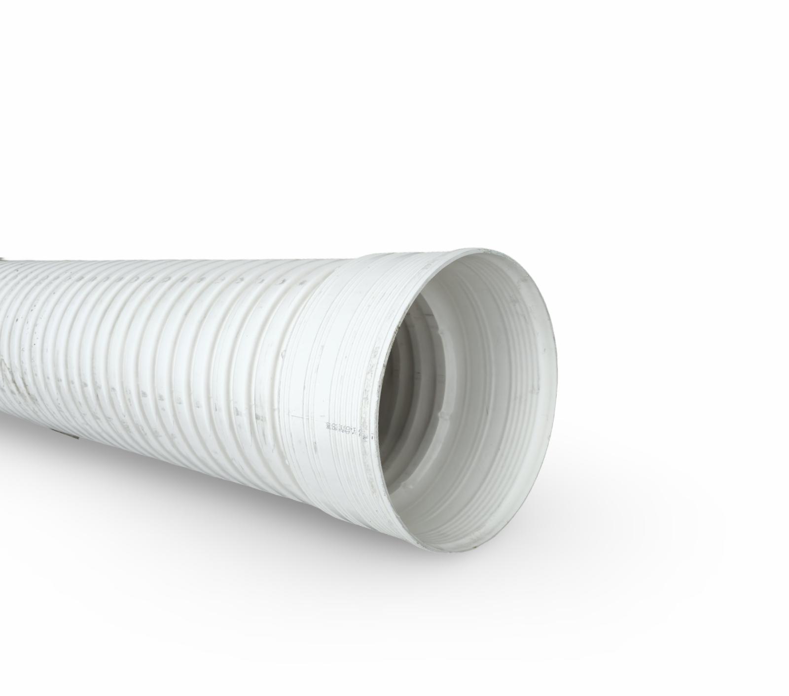 TUBO PVC NORMA AASHTO M - 304 DE 6 MTS. DE LARGO COLOR BLANCO