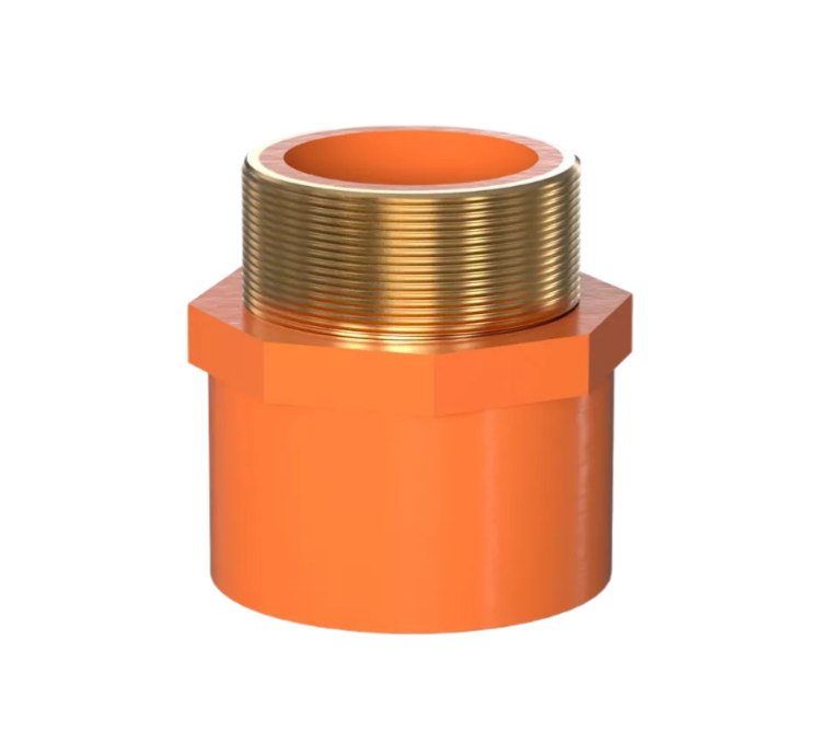 ADAPTADOR MACHO CON ROSCA DE METAL CPVC BLAZEMASTER