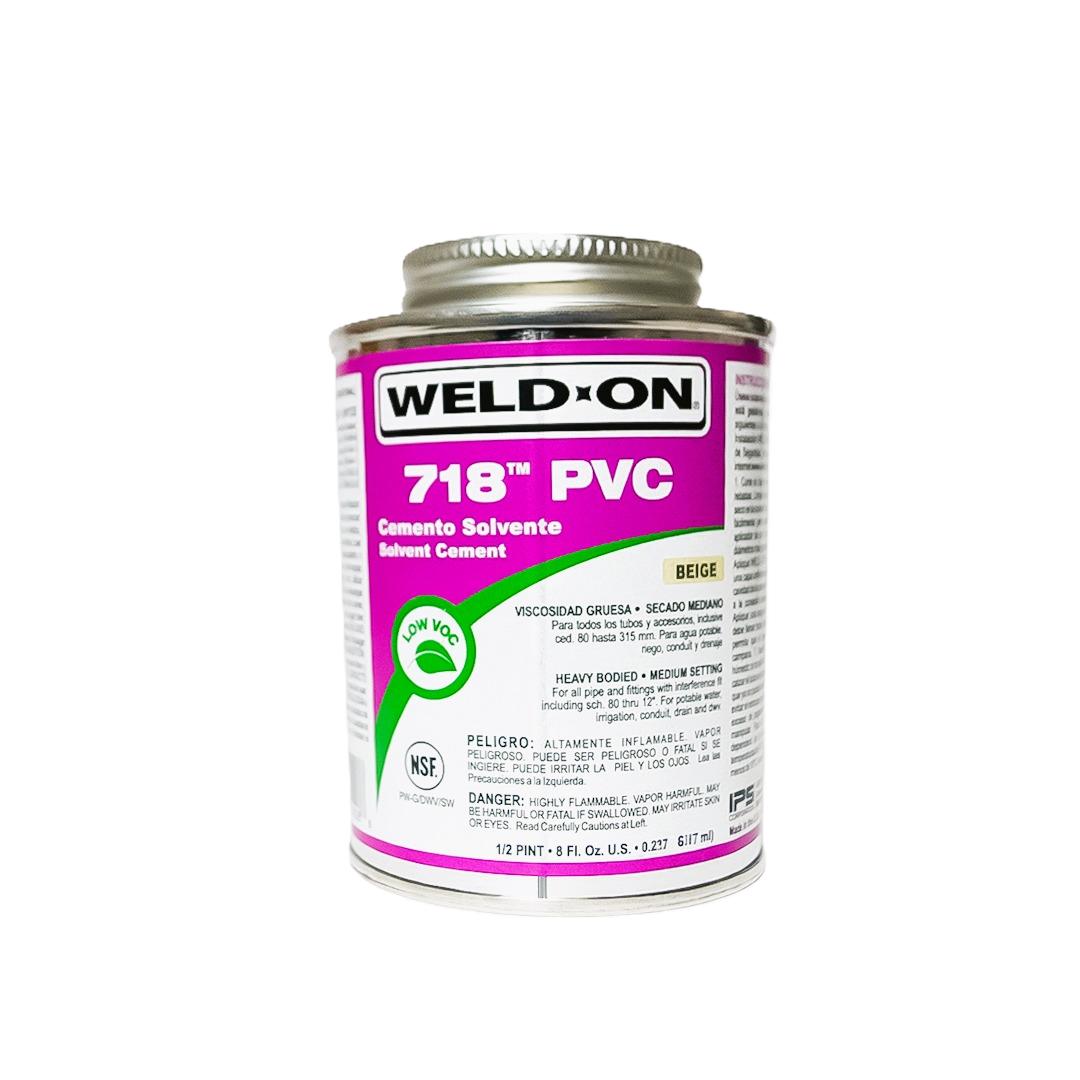 Pegamento PVC Weld ON,  Lata  Americano 240 ml