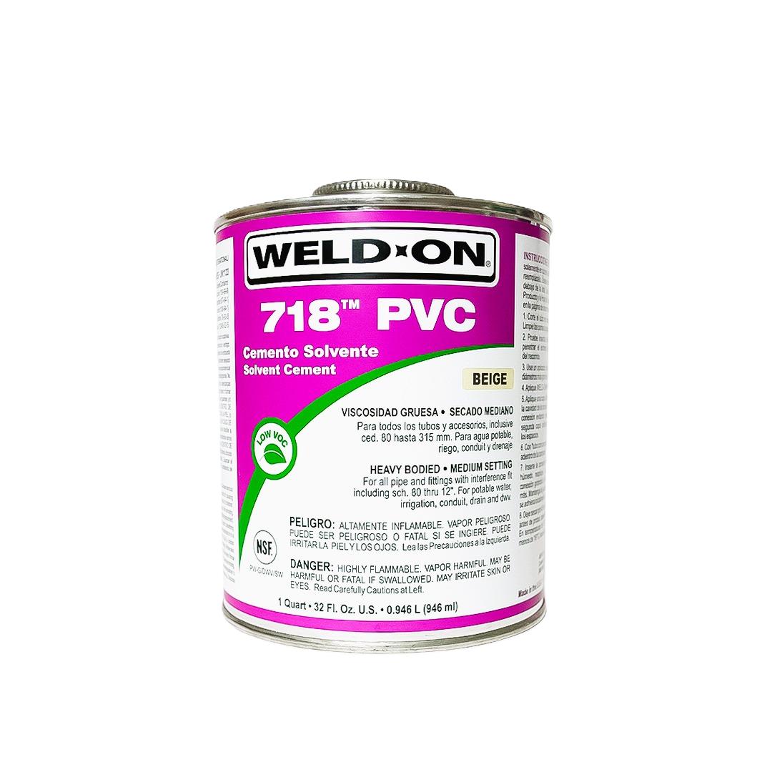 Pegamento PVC Weld ON,  Lata  Americano 950 ml