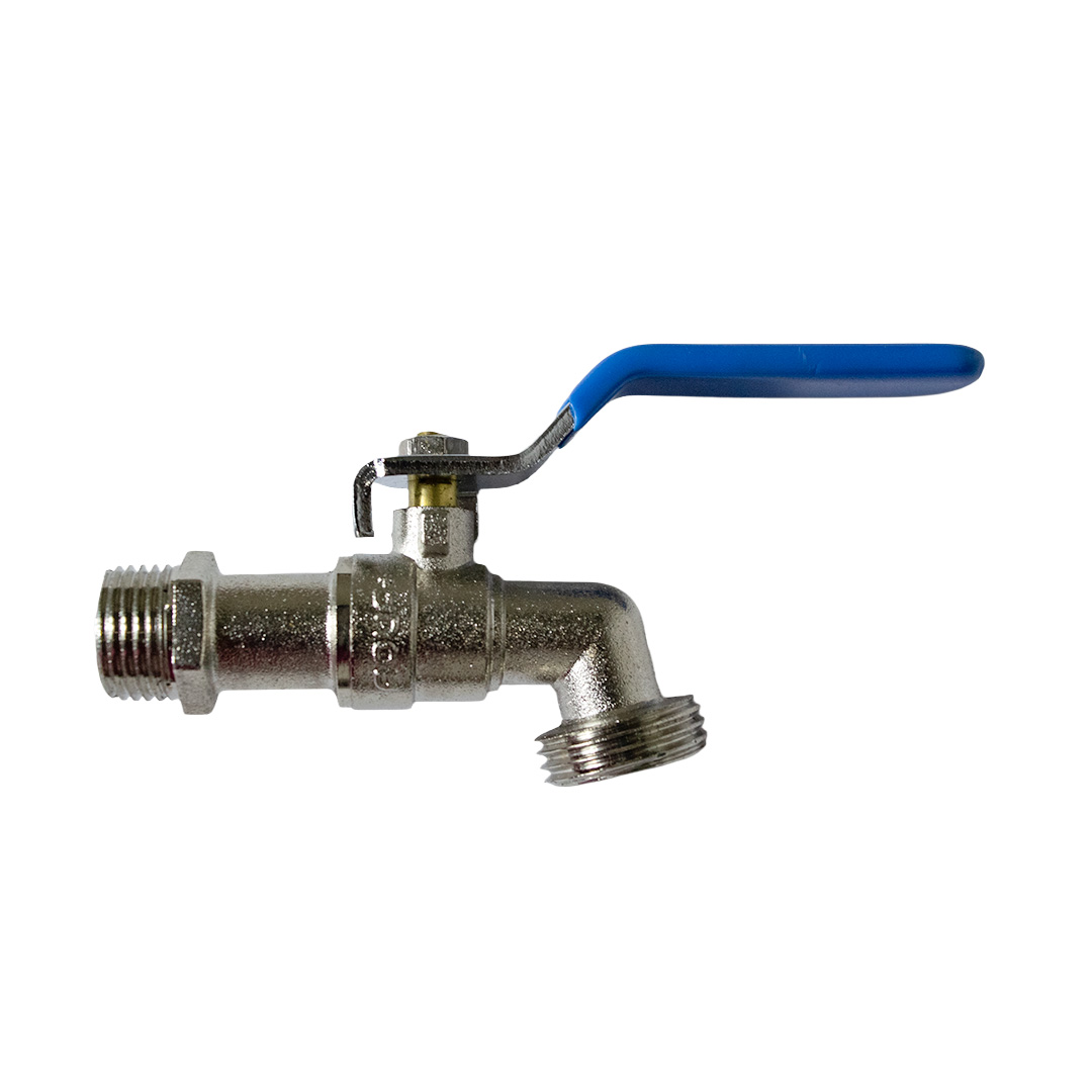 Llave de Chorro Bola Zinc c/palanca 1/2", AQUA+