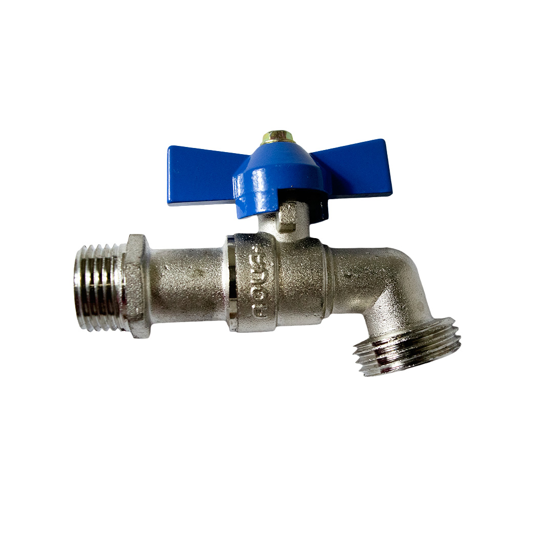 Llave de Chorro c/Pitón OP Mariposa  1/2", AQUA+