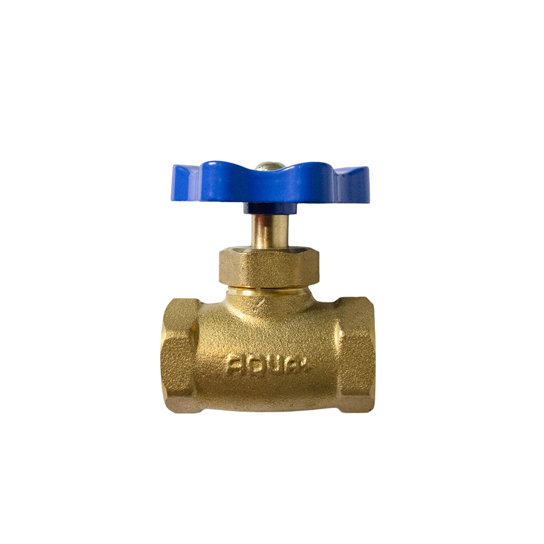 Valvula de Globo de Bronce 200 PSI AQUA+  1/2"