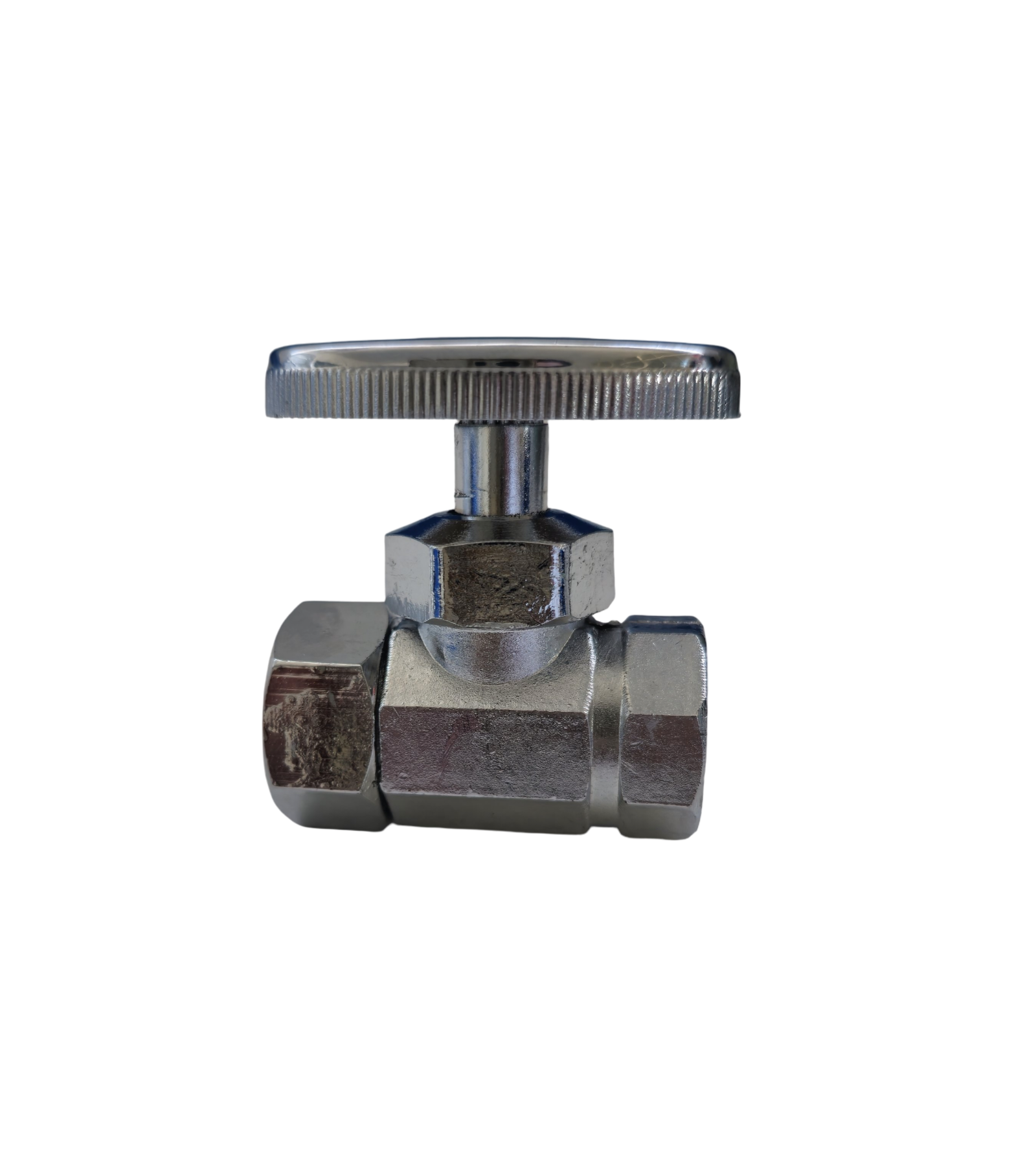 Contrallave Crom. Al piso NPT  estandar 1/2" x 1/2", AQUA+